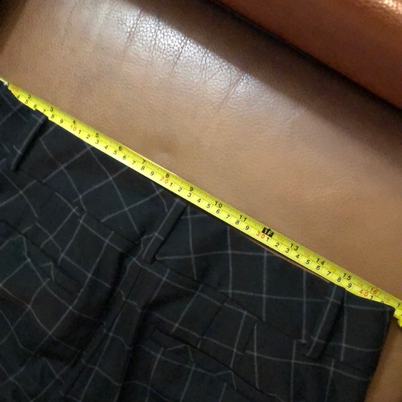 CALVIN KLEIN (12) Solid dress plaid ankle suit pants with large belt loops - Picture 5 of 16